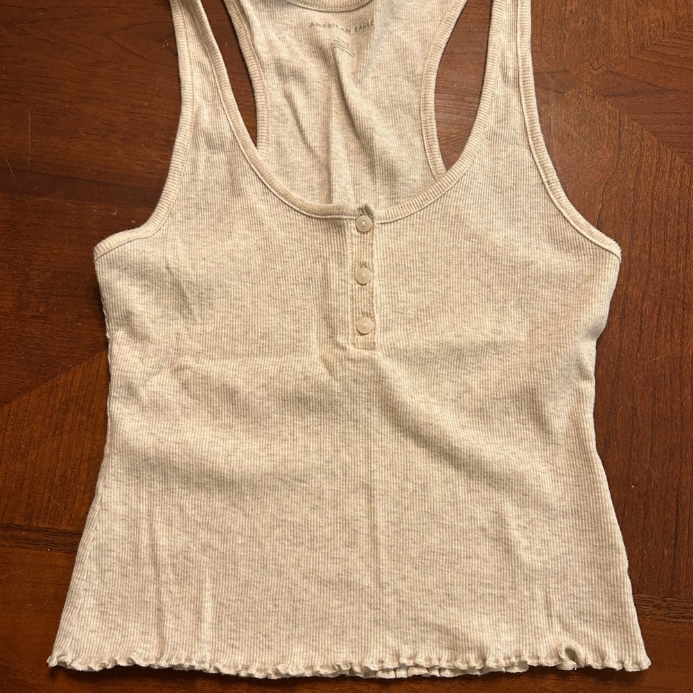 American Eagle Sleeveless Ribbed Top